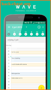 WAVE Calendar screenshot