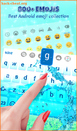 Wave Splash Animated Keyboard + Live Wallpaper screenshot