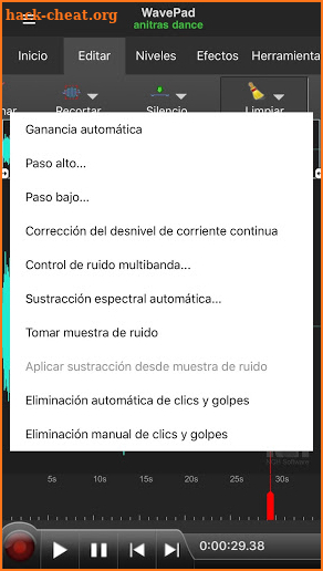 WavePad, editor de audio gratis [ES] screenshot