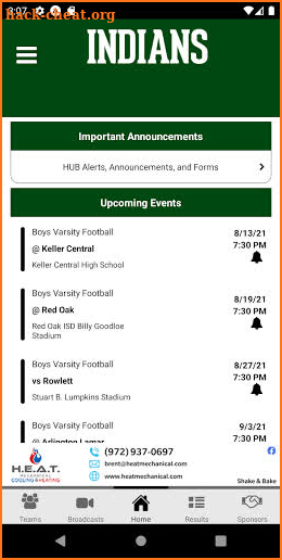 Waxahachie Indians Athletics screenshot