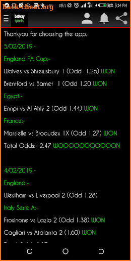 Waybet Soccer Tips screenshot