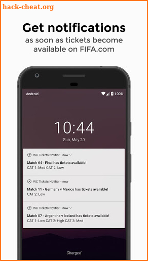 WC Tickets Notifier - FIFA World Cup Russia 2018 screenshot