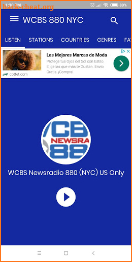 WCBS 880 New York - Free Radio Online screenshot