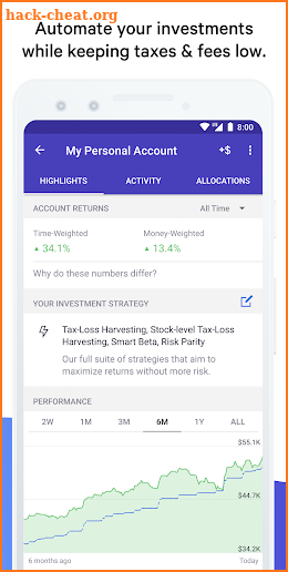 Wealthfront screenshot