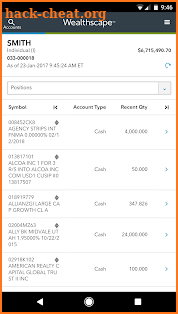 Wealthscape℠ screenshot