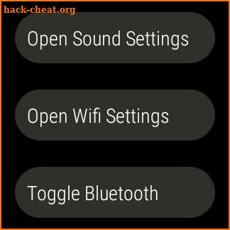 Wear Quick Settings screenshot