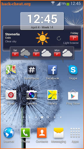 Weather screenshot