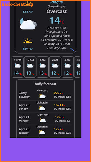 Weather screenshot