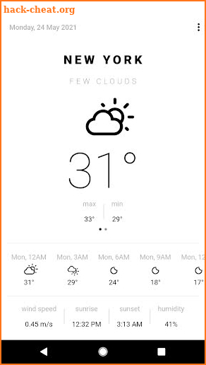 Weather screenshot