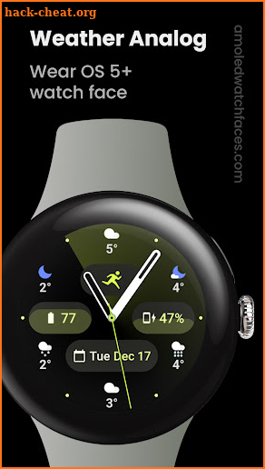 Weather Analog: Watch face screenshot