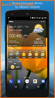 Weather & Clock Widget for Android screenshot