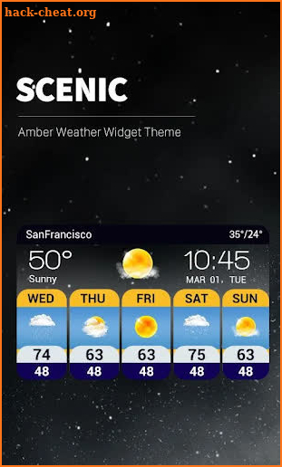 weather and news Widget app screenshot