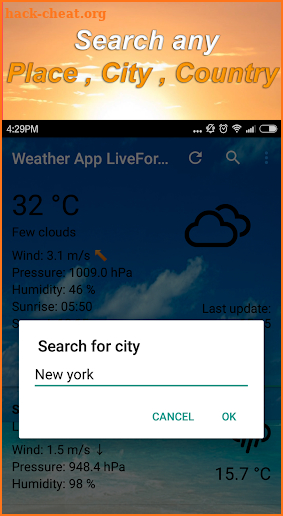 Weather App Live Forcast - Wind Speed - Widget screenshot