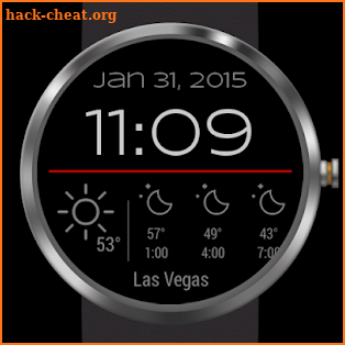 Weather for Bokeh Watch Face screenshot