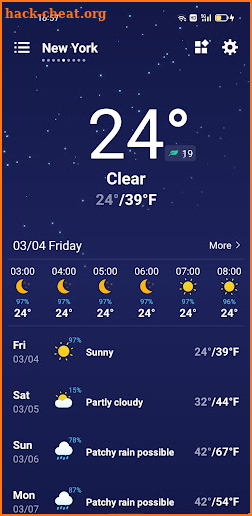 Weather Forecast screenshot