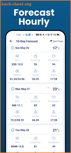 Weather Forecast & Radar Home screenshot