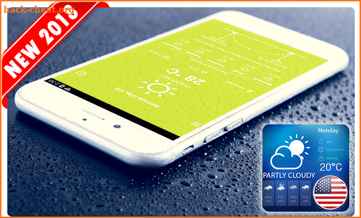 Weather Forecast Clock in USA - New 2018 screenshot