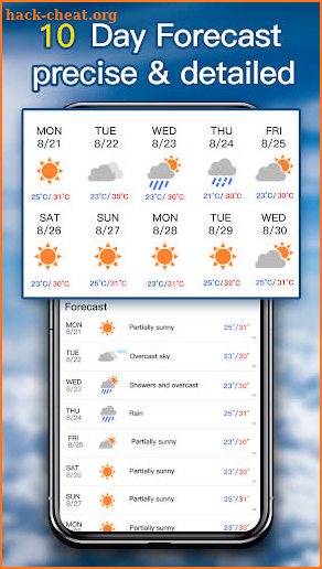 Weather Forecast - local weather app screenshot