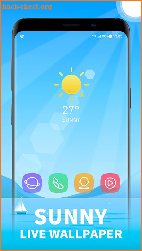 Weather Live Wallpaper for Free screenshot