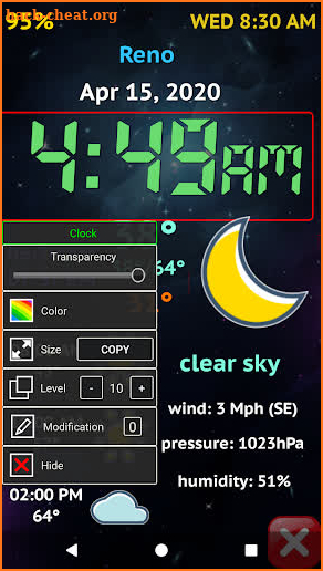 Weather Night Dock v2 PRO screenshot