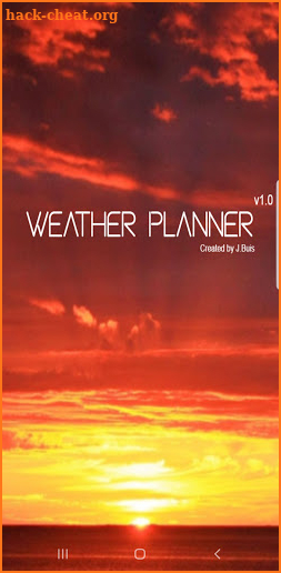 Weather Planner screenshot