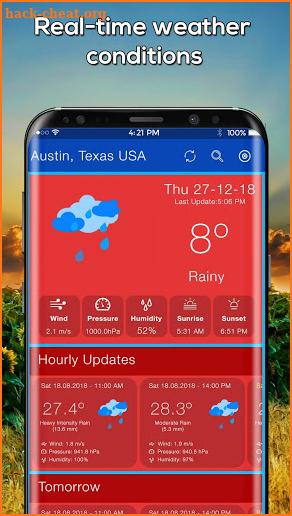 Weather Radar App 2019 Animated Weather Forecast screenshot