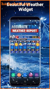Weather report app& widget screenshot