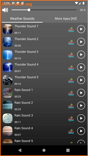 Weather Sounds Ringtones & Wallpapers screenshot