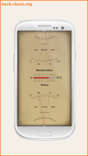 Weather Station with barometric pressure sensor screenshot