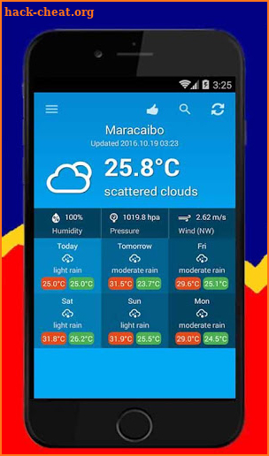 Weather Venezuela screenshot