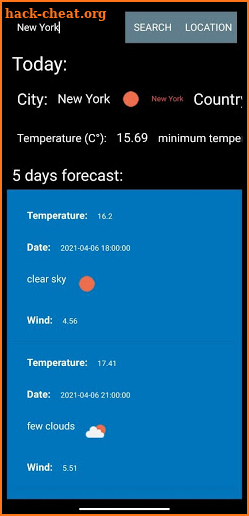 Weather Vpass screenshot