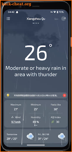 Weather Vue & Radar Monitor screenshot