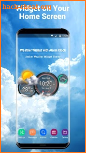 Weather Widget with Alarm Clock screenshot