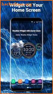 Weather Widget with Alarm Clock screenshot