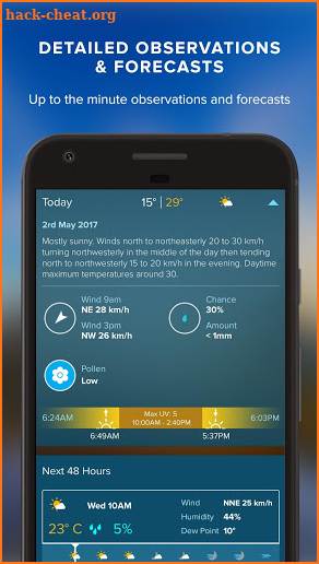 Weatherzone screenshot