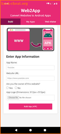 Web2App Pro: Website to App screenshot