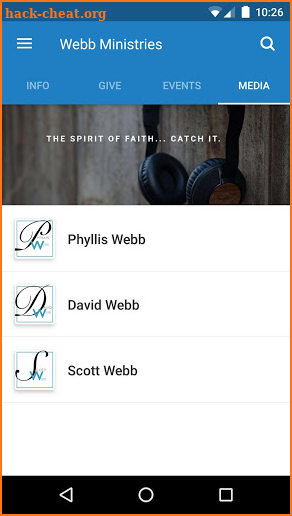 Webb Ministries screenshot