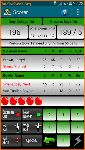 WebCricket screenshot