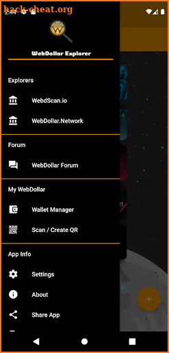 WebDollar Explorer screenshot