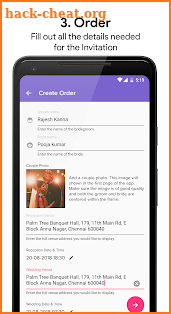 Weddie - Free Digital Wedding Invitation App screenshot