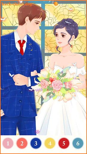 Wedding Coloring Game, Offline Coloring Book screenshot