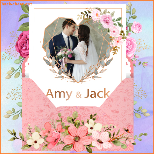 Wedding invitation maker screenshot