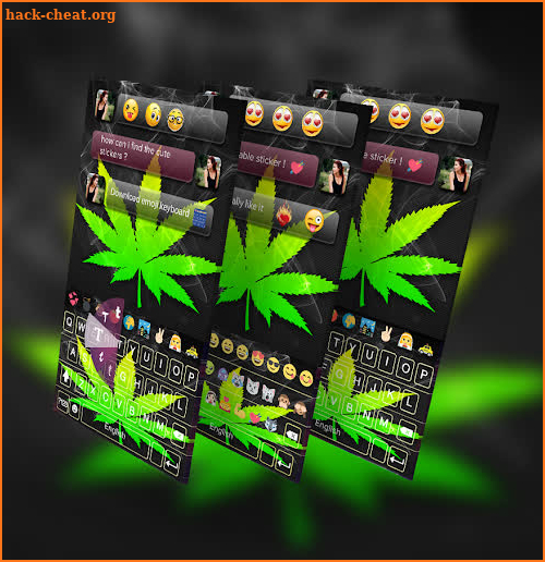 Weed Emoji Keyboard - weed Emoji keyboard theme screenshot