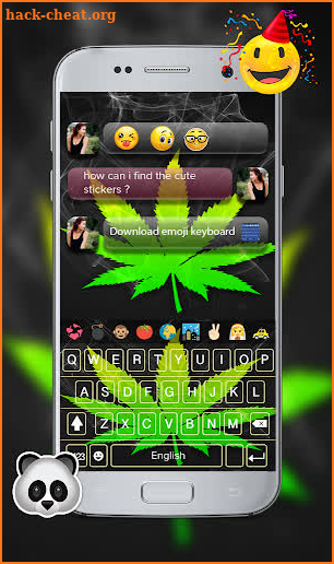 Weed Emoji Keyboard - weed Emoji keyboard theme screenshot