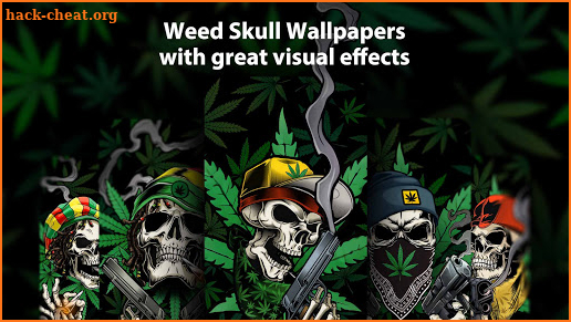 Weed Skull Live Wallpapers Themes screenshot