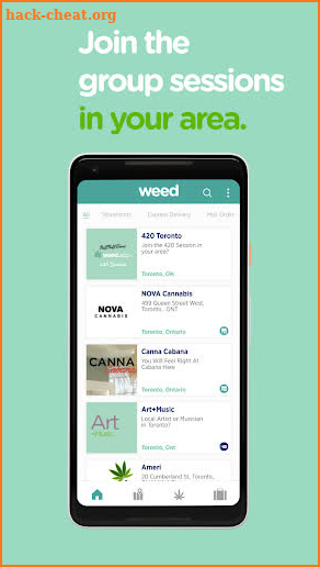 Weed.App Cannabis Search screenshot