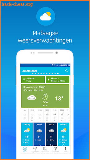 Weerplaza - complete weer app screenshot