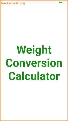 Weight Converter screenshot