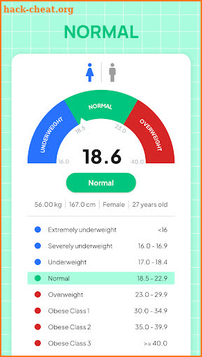 Weight Tracker: BMI, BMR, LBM screenshot