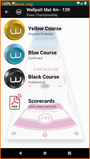 Wellputt Mat Training Book screenshot